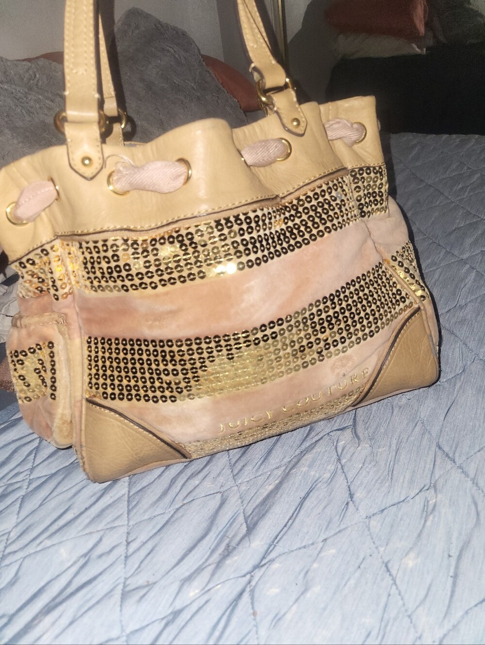 VINTAGE Juicy Couture Sequin Bling Daydreamer Purse